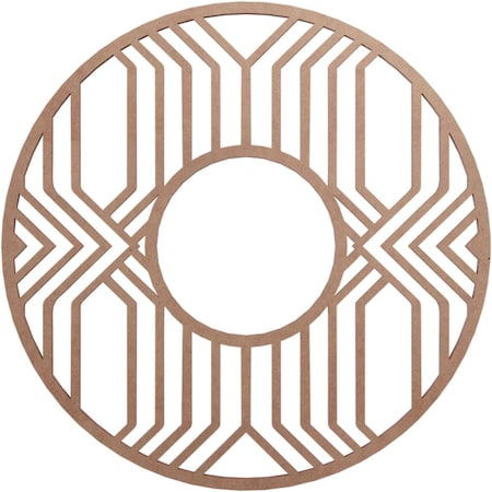 Ekena Millwork Empire Wood Fretwork Pierced Ceiling Medallion, Wood (Paint Grade), 16"OD x 5 7/8"ID x 3/8"T CMWP16X16X0375EPMF